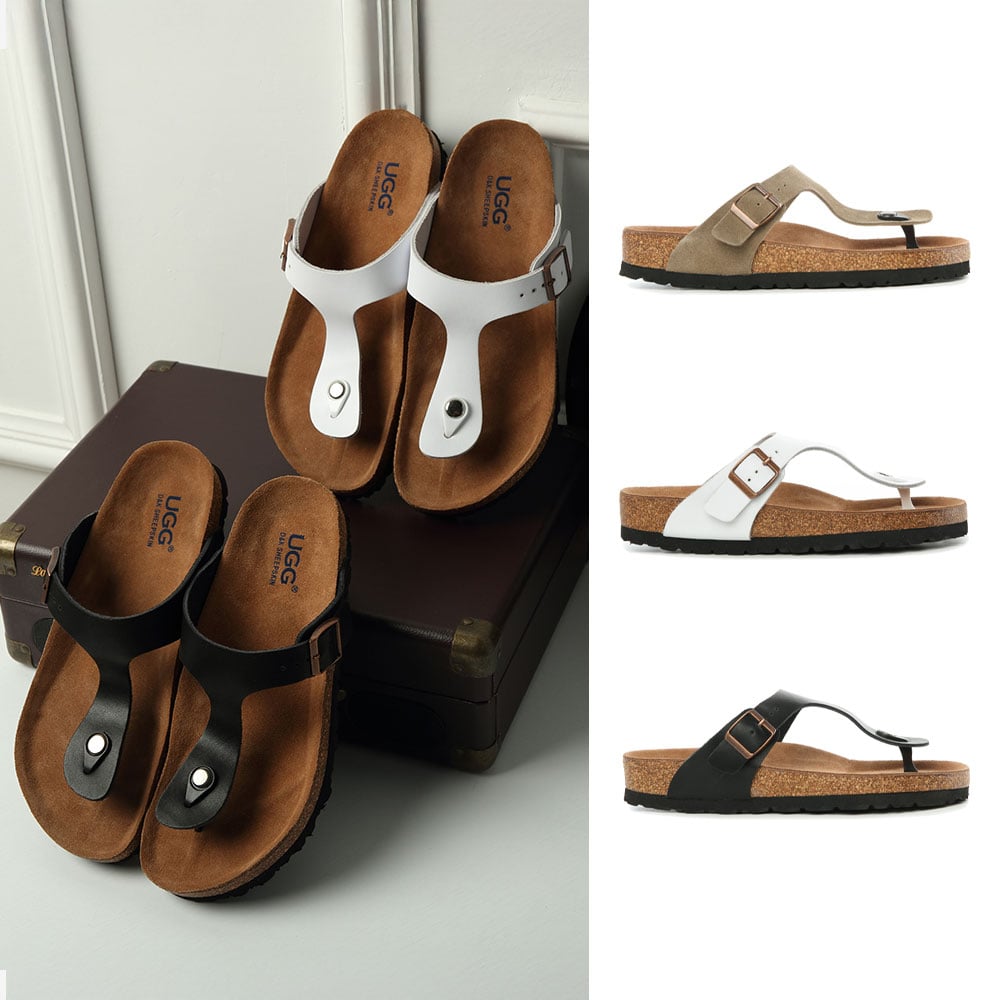 [무료배송] 호주정품 디케이 키라 가죽 샌들 슬리퍼 DK UGG DK1642