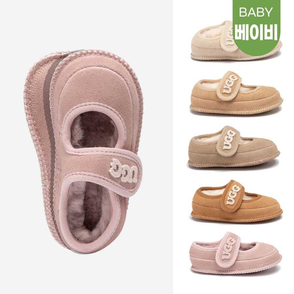 [무료배송] 호주정품 오즈웨어 베이비 니트 로고 메리제인 (실내/보행기화) OZWEAR UGG OB970B