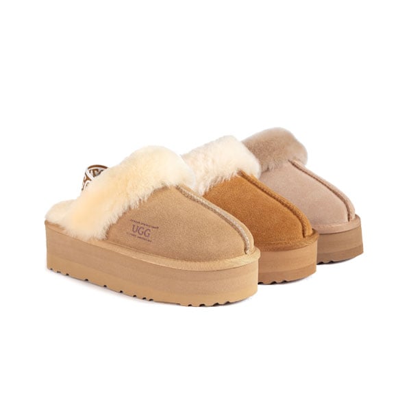 [무료배송] 호주정품 오즈웨어 하이 플랫폼 밴딩 슬리퍼 OZWEAR UGG OB724PPEB