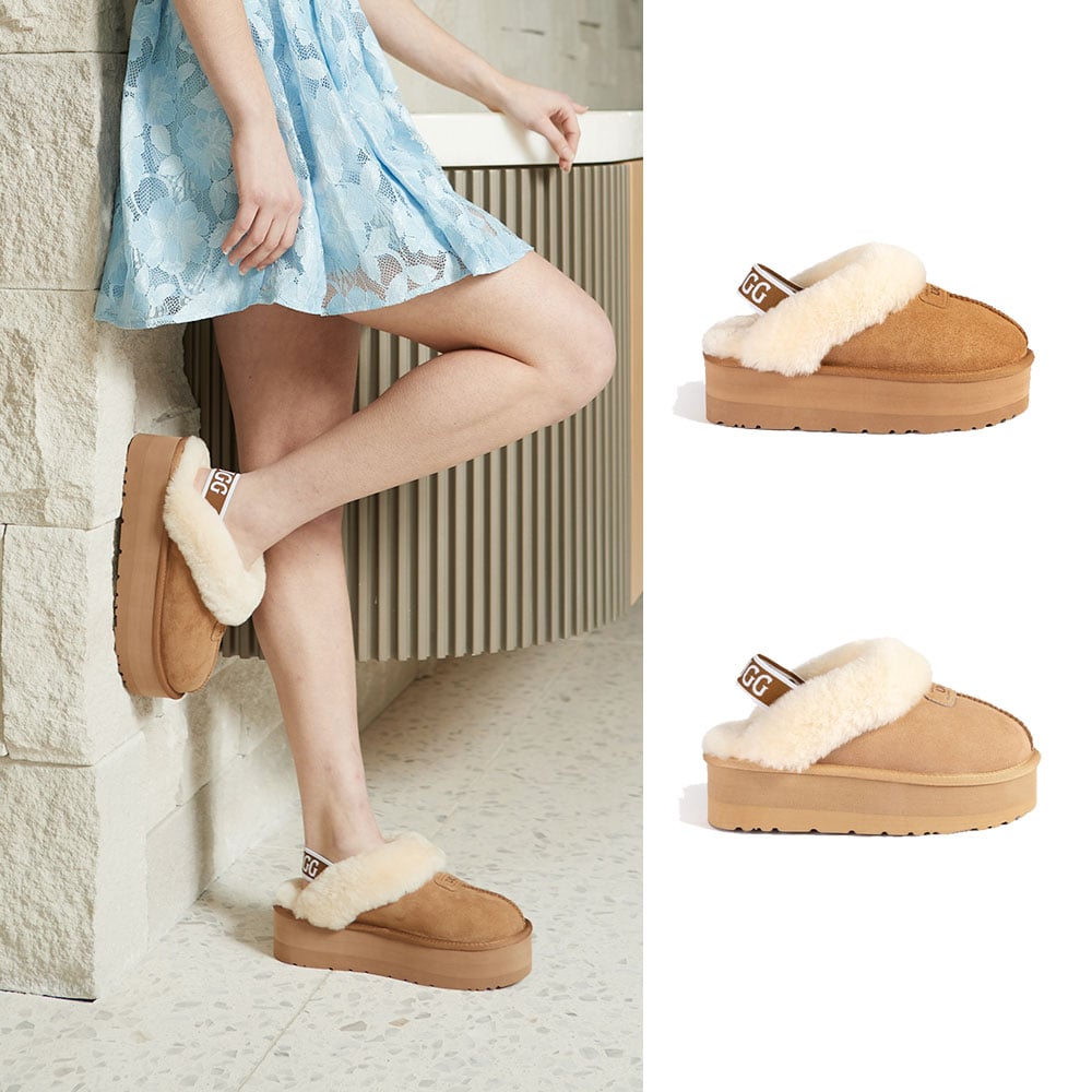 [무료배송] 호주정품 오즈웨어 코케트 하이 플랫폼 밴딩 슬리퍼 OZWEAR UGG OB114 II PPEB